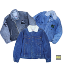 20KG Veste en denim rembourrée unisexe vintage