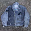 20KG Veste en denim rembourrée unisexe vintage