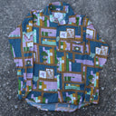 20KG Chemise pour hommes à motif vintage - Manches longues